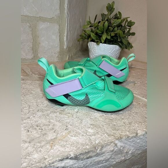 Nike SuperRep Green Glow cycling shoes sz 6.5 - Picture 1 of 5